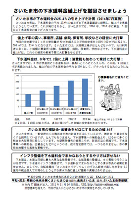 さいたま市革新懇作製のチラシ（PDF）