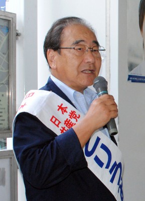 訴える、とりうみ候補＝さいたま市浦和区