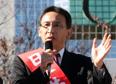 第一声で訴える塩川候補