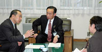 多田八潮市長と懇談