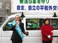 伊藤岳009　南越谷駅で街頭演説